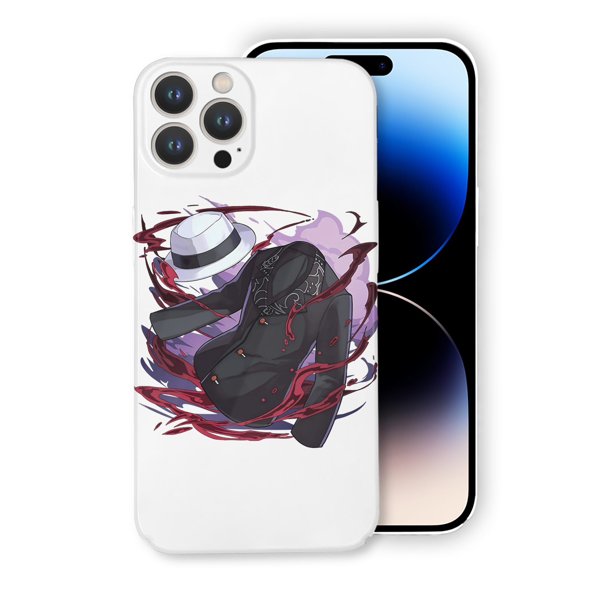 （画像用） 鬼滅の刃（きめつのやいば）鬼舞辻 無惨／きぶつじ むざん Kibutsuji Muzan 【iPhone 14シリーズ対応】ハードケース